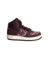 Nike X Liberty London Air Force 1 High-top Sneakers In Burgundy Suede In Red