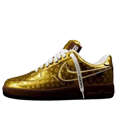 Nike X Louis Vuitton Air Force 1 Low 'metallic Gold'