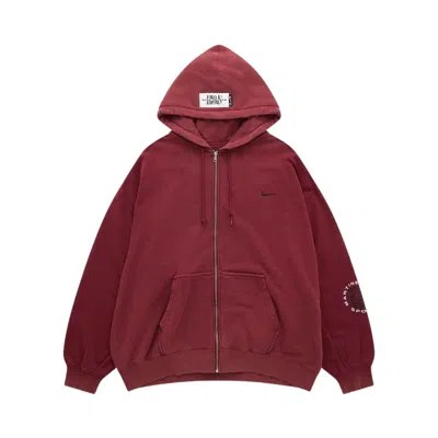 Pre-owned Nike X Martine Rose Full-zip Hoodie 'team Crimson' | Red | Men's Size M