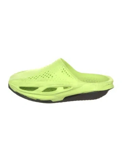 Pre-owned Nike X Matthew M. Williams Rubber Lasercut Accents Slides In Green