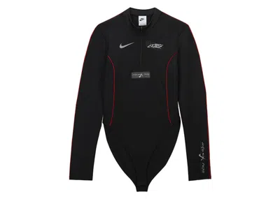 Pre-owned Nike X Megan Thee Stallion Women's Longsleeve Bodysuit In Black