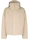 Nike X Mmw Logo-embroidered Jacket In Neutrals