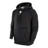 Nike Heather Black Brooklyn Nets Courtside Versus Flight Pullover Hoodie In Black
