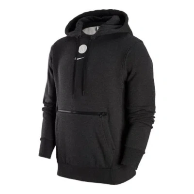 NIKE NIKE X NBA BROOKLYN NETS COURTSIDE PULLOVER FLEECE HOODIE 'BLACK'