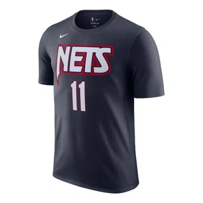 Nike X Nba Brooklyn Nets Kyrie Irving T-shirt 'black' In Blue