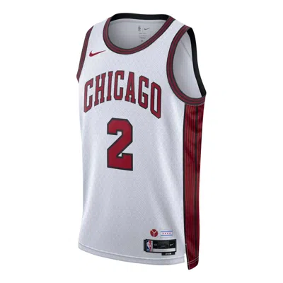 Nike X Nba Chicago Bulls Lonzo Ball Jerseys 'white'
