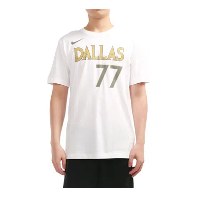 Nike X Nba Crossover Dallas Mavericks Doncic No. 77 T-shirt 'white'
