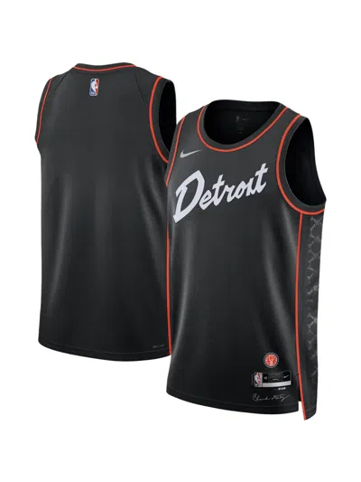 Nike X Nba Detroit Pistons 2023-2024 City Swingman Jersey In Black