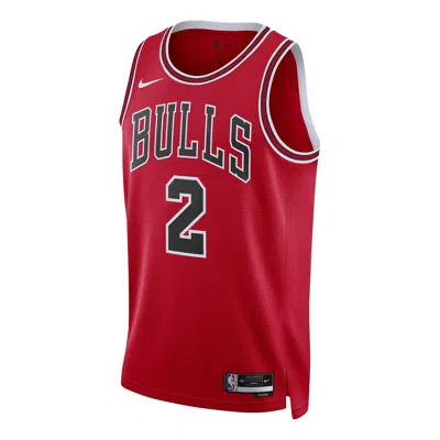 NIKE NIKE X NBA DRI-FIT CHICAGO BULLS LONZO BALL JERSEYS 'RED'