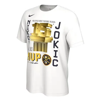 Nike X Nba Finals Mvp T-shirt 'nikola Jokic' In White