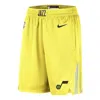 Nike Utah Jazz Icon Edition  Men's Dri-fit Nba Swingman Shorts In Yellow