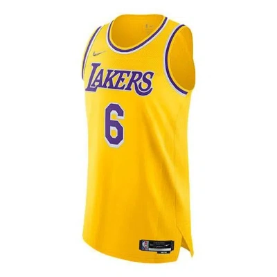 Nike X Nba La Lakers Jerseys 'lebron James 6' In Yellow