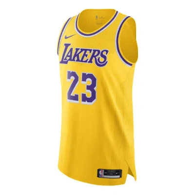 NIKE NIKE X NBA LAKERS LEBRON JAMES JERSEYS 'YELLOW'