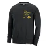Nike Los Angeles Lakers Standard Issue  Men's Dri-fit Nba Crew-neck Sweatshirt In Black