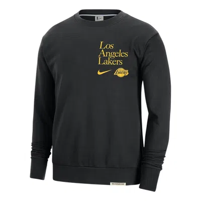 NIKE NIKE X NBA LOS ANGELES LAKERS CREW-NECK SWEATSHIRT 'BLACK'