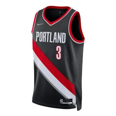 Nike X Nba Portland Trail Blazers Jerseys 'cj Mccollum 3' In Black