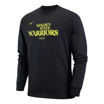 Nike X Nba T-shirts 'golden State Warriors' In Black