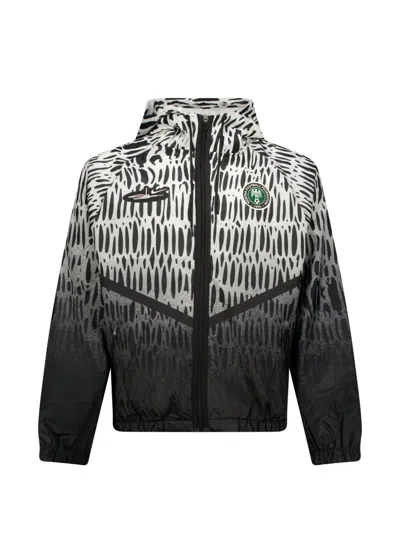 Nike X Nigeria X Slawn Football Anthem Hooded Jacket In Black