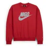 Nike X Nigo Fleece Sweatshirt 'red Grey'