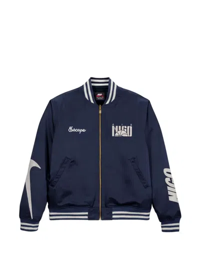 Nike X Nigo Souvenir Bomber Jacket In Blue