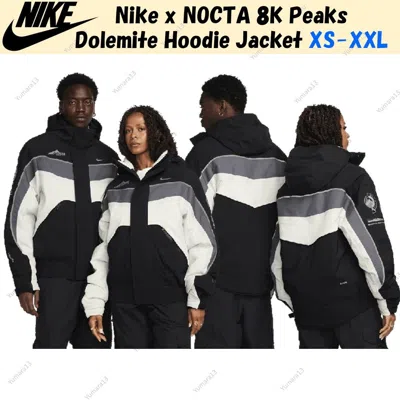 Pre-owned Nike X Nocta 8k Peaks Dolemite Hoodie Jacket Size Xs-xxl In Black