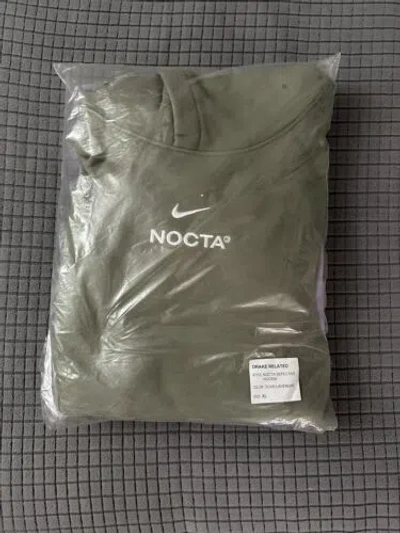Pre-owned Nike X Nocta Defective Garments Drake Hoodie Olive Lavender - Size Xl