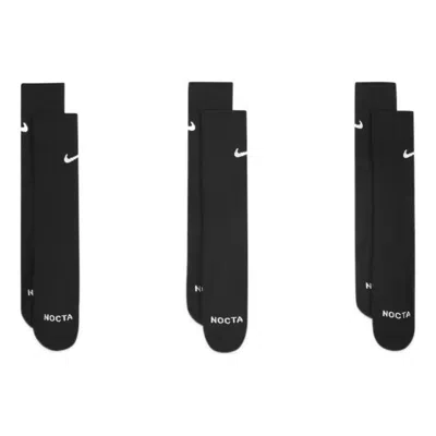 Nike X Nocta Drake Crew Pack Of 3 Socks 'black'