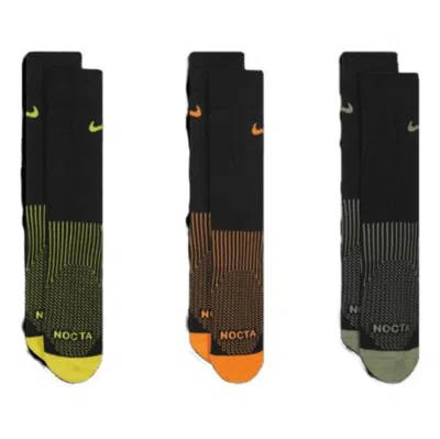 Nike X Nocta Drake Dri-fit Logo 3 Pack Socks 'multi Black'