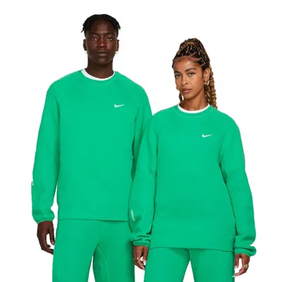 Nike X Nocta Drake Tech Fleece Crew Sweatshirt 'stadium Green'