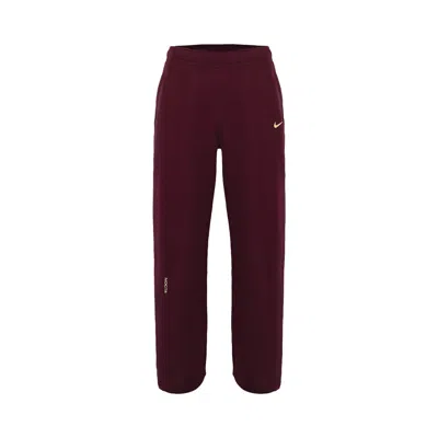 Pre-owned Nike X Nocta Fleece Cs Open Hem Sweatpant 'dark Beetroot' | Red | Men's Size M