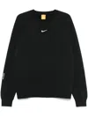 Nike Phoenix Fleece Crewneck Sweatshirt In Black