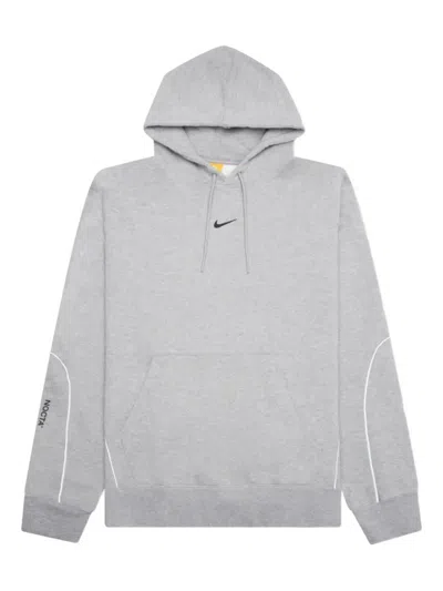 Nike X Nocta Langaroo-pocket Hoodie In Gray