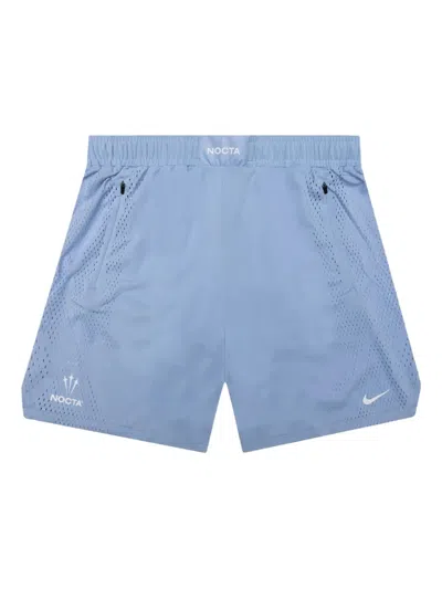Nike X Nocta Logo-detail Shorts In Blue