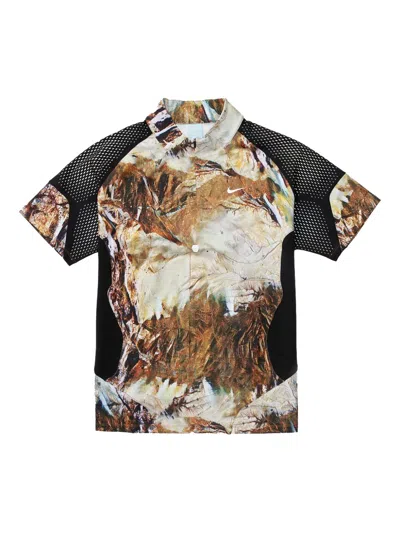 Nike X Nocta Running Camo Top In Black