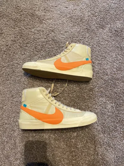 Pre-owned Nike X Off White Blazer (yellow) Shoes