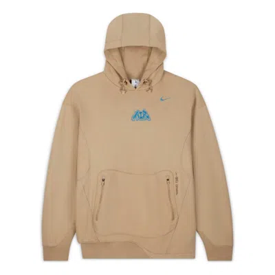 Nike X Off-white Fleece Hoodie Asia Sizing 'khaki' In Brown