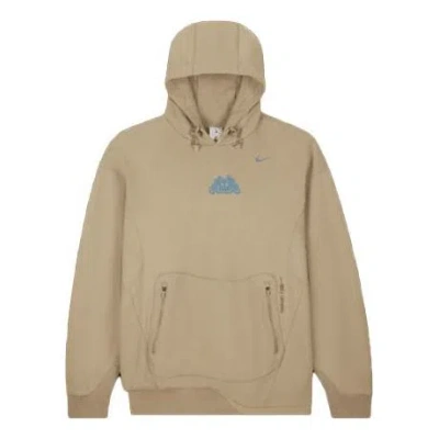 Nike X Off-white Fleece Hoodie 'khaki' In Brown