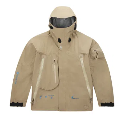Pre-owned Nike X Off-white Gore-tex Jacket 'khaki' In Tan