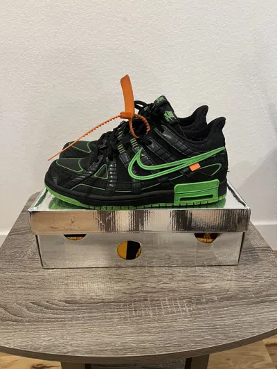 Pre-owned Nike X Off White Green Strike Rubber Dunks Shoes
