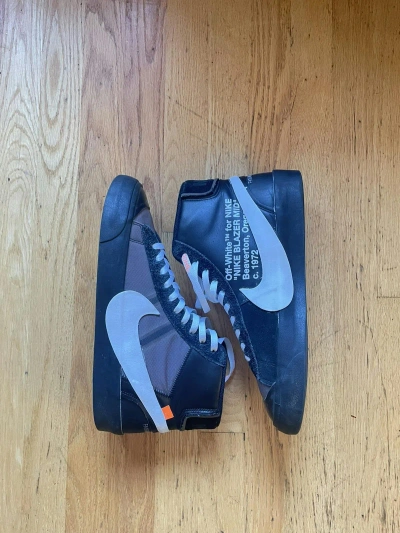 Pre-owned Nike X Off White Nike X Off-white Grim Reaper Blazer Mid Shoes In Black