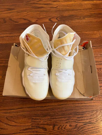 Pre-owned Nike X Off White Hyperdunk Shoes In White