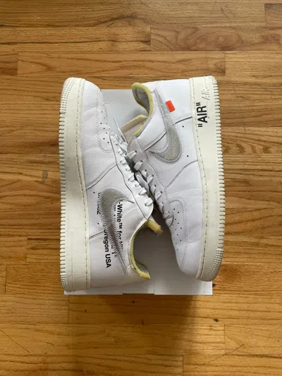 Pre-owned Nike X Off White Nike Air Force 1 “complex Con” Shoes In White