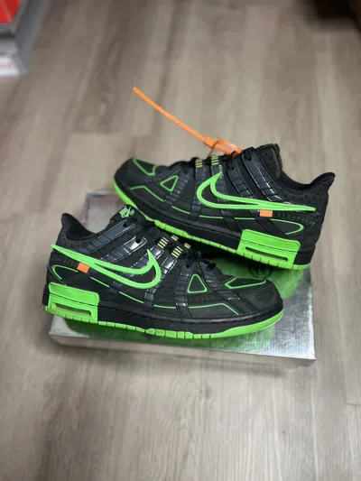 Pre-owned Nike X Off White Nike Air Rubber Dunk X Off-white Green Strike (2020) Shoes In Black