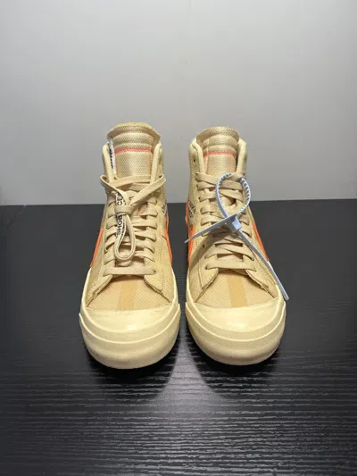 Pre-owned Nike X Off White Nike Off-white Blazer Shoes In Orange