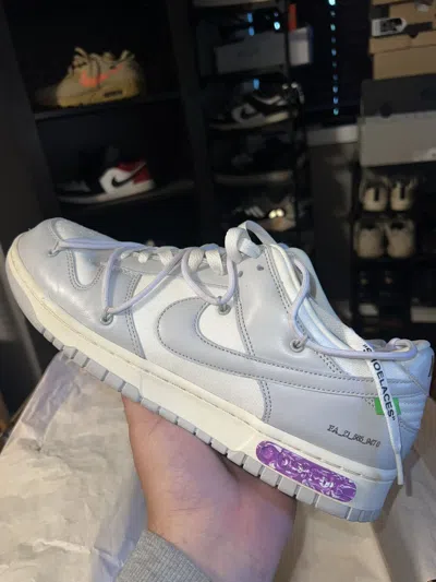 Pre-owned Nike X Off White Nike Off-white Dunk Lot 3 Shoes In Grey