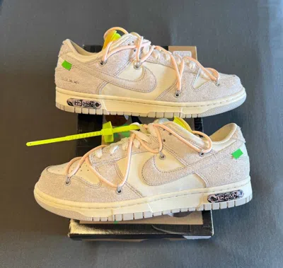 Pre-owned Nike X Off White Nike Off White Dunk Low Lot 12 Size 9 Dj0950 100 Shoes