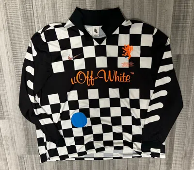 Pre-owned Nike X Off White Nike Off White Soccer Jersey In Black