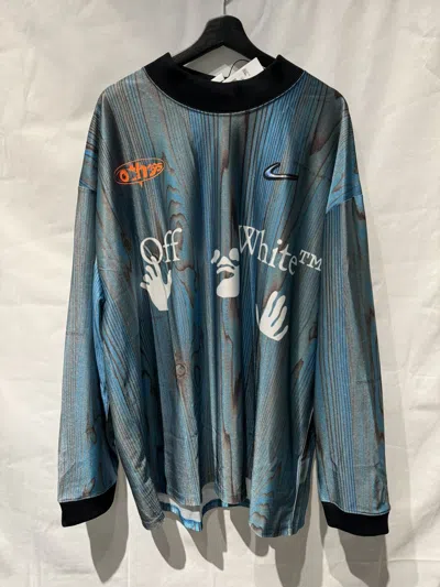 Pre-owned Nike X Off White Nike Off White Virgil Abloh Jersey In Blue