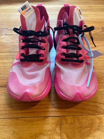 Pre-owned Nike X Off White Nike Off-white Zoom Fly (tulip) Shoes In Pink