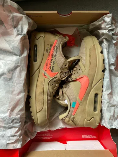 Pre-owned Nike X Off White Nike The Ten Air Max 90 Shoes In Light Tan